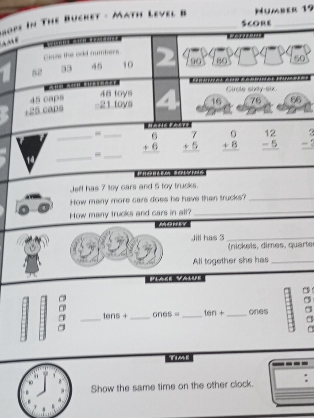 Drops In The Bucket Level B Math Grade 2 - Picture 11 of 16